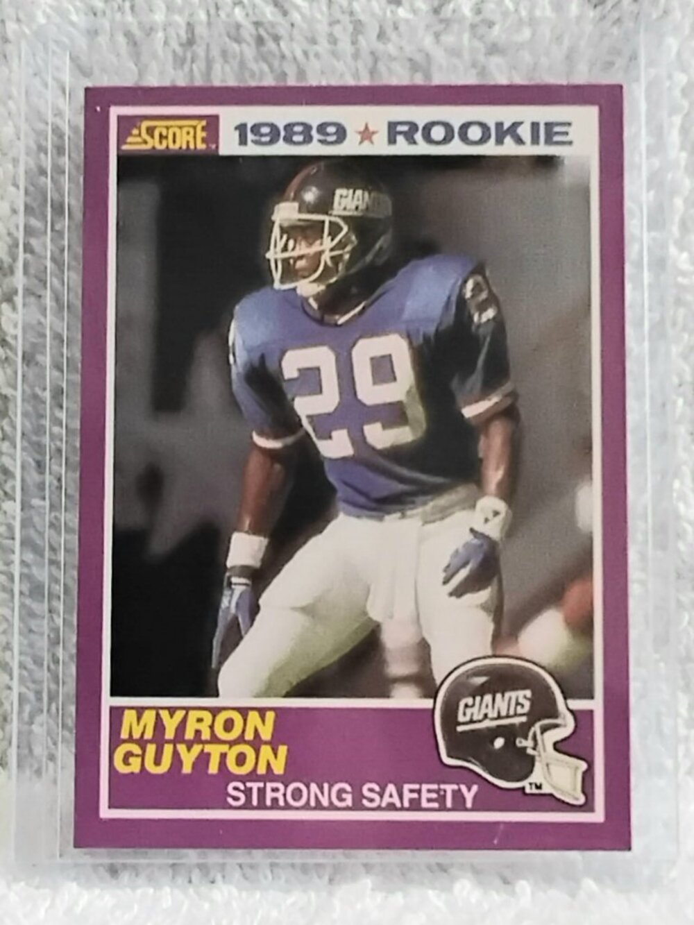5/$20 Mint 1989 Score Myron Guyton NFL Supplemental 1989 Rookie Card 422S!!